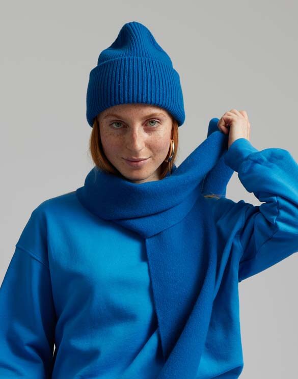 brand1} Accessories Hats Merino Wool Hat Teal Blue  CS5085-Teal Blue