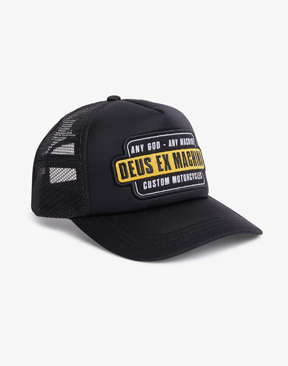Deus Ex Machina DMP237772-Black Grip Tape Trucker Black Accessories Hats
