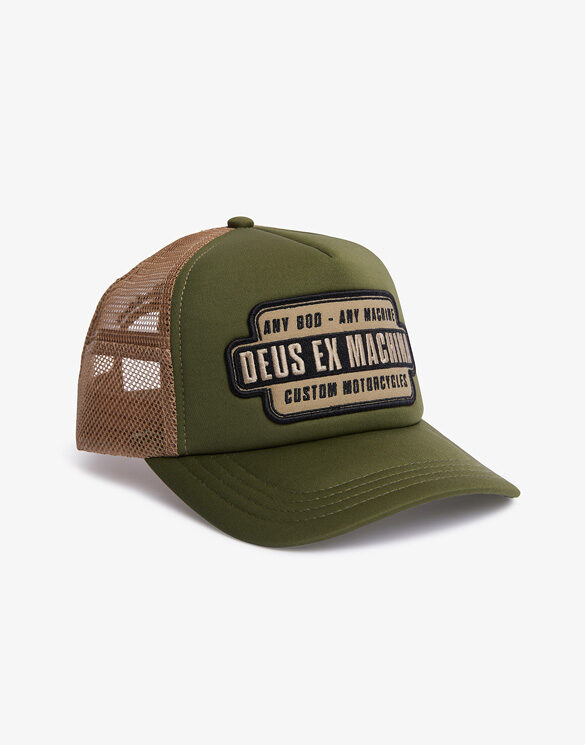 Deus Ex Machina DMP237772-Olive Combo Grip Tape Trucker Olive Combo Accessories Hats