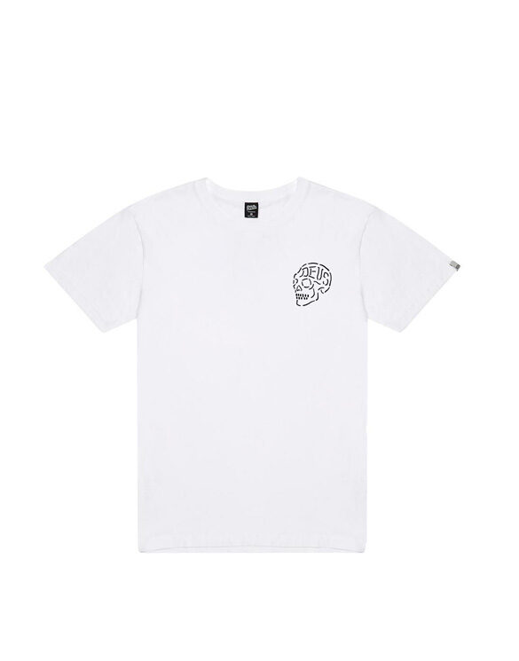 Deus Ex Machina Men T-shirts Venice Skull Tee White T_DMH31645C-White