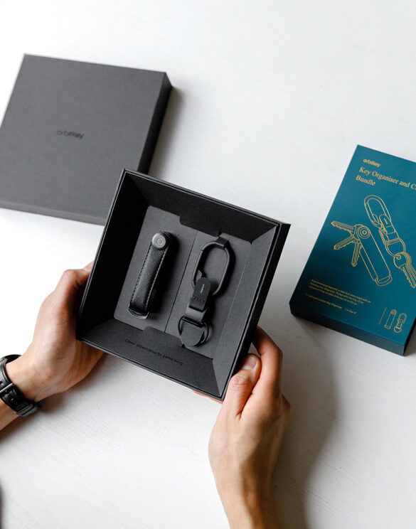 Key Organiser and Clip Bundle Black Kinkekomplekt