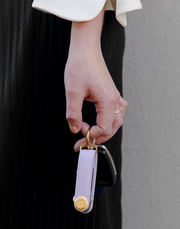 Saffiano-Lilac Key organiser