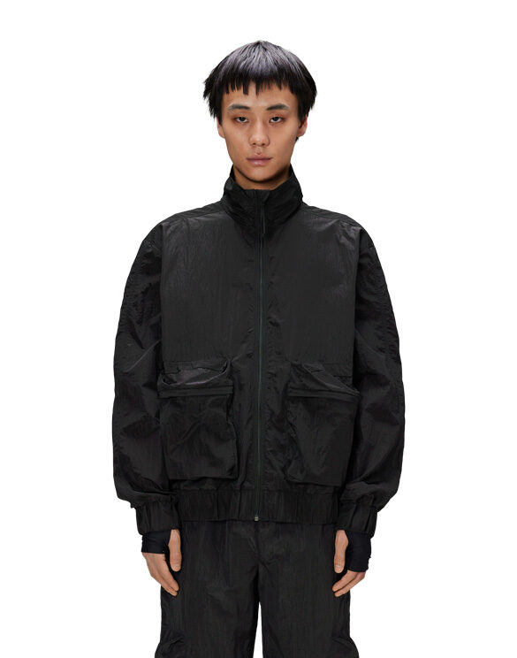 Rains 18250-01 Black Kano Jacket Black Vihmajakk Mehed Naised Ülerõivad Ülerõivad Vihmajakid Kevad- ja sügisjoped