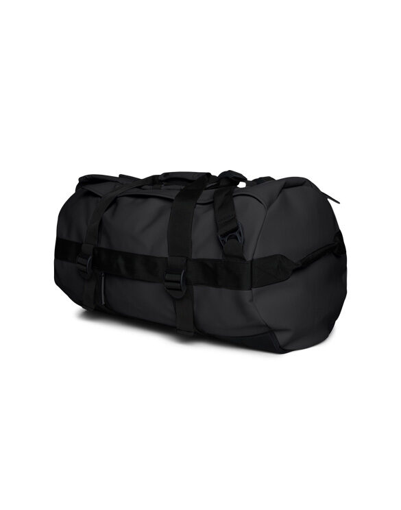Rains 13490-01 Black Texel Duffel Bag Black Spordikott Aksessuaarid Kotid Spordi- ja reisikotid