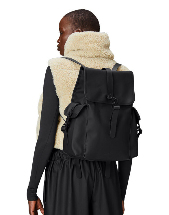 Rains 13510-01 Black Rucksack Cargo Black Accessories Bags Backpacks