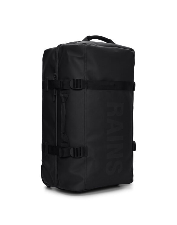 Rains 13520-01 Black Texel Check-in Bag Black Reisikohver Aksessuaarid Kotid Spordi- ja reisikotid