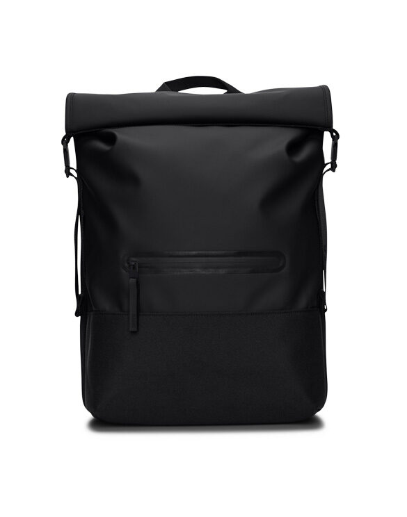 Rains 14320-01 Black Trail Rolltop Backpack Black Accessories Bags Backpacks