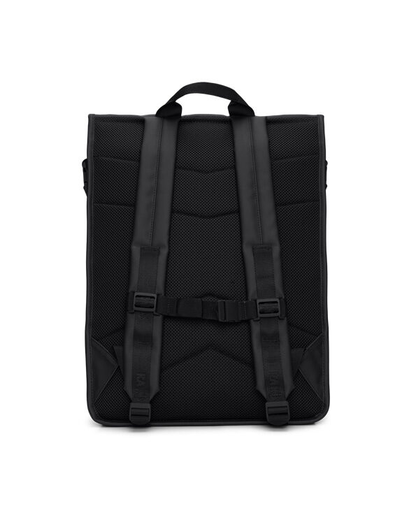 Rains 14320-01 Black Trail Rolltop Backpack Black Seljakott Aksessuaarid Kotid Seljakotid