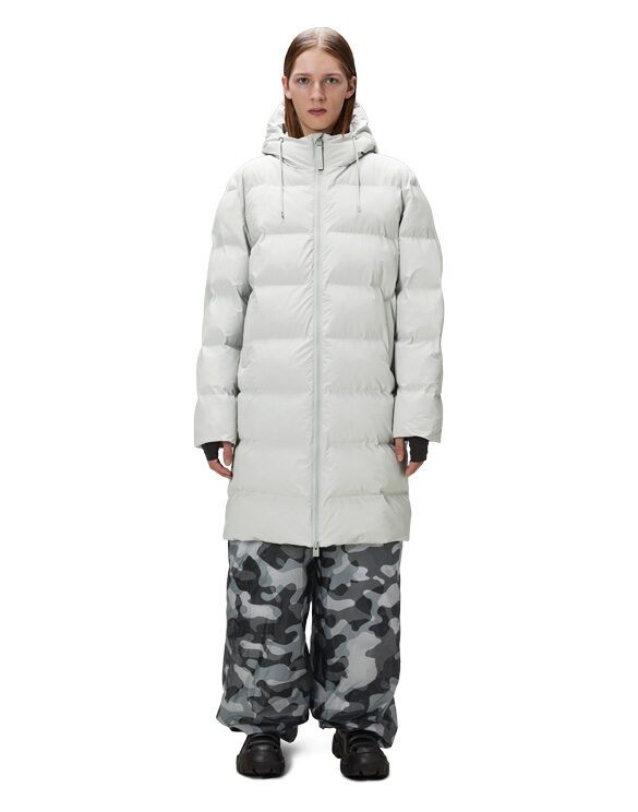 Rains 15130-45 Ash Alta Long Puffer Jacket Ash Talvejope Mehed Naised Ülerõivad  Talvejoped ja mantlid