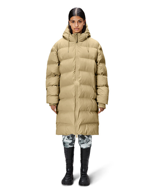 Rains 15130-24 Sand Alta Long Puffer Jacket Sand Talvejope Mehed Naised Ülerõivad  Talvejoped ja mantlid