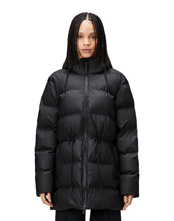Rains 15160-01 Black W Alta Puffer Parka Black Talvejope  Naised