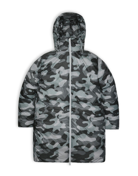 Rains 15320-62 Camo Kevo Long Puffer Jacket Camo  Women   Outerwear  Winter coats and jackets
