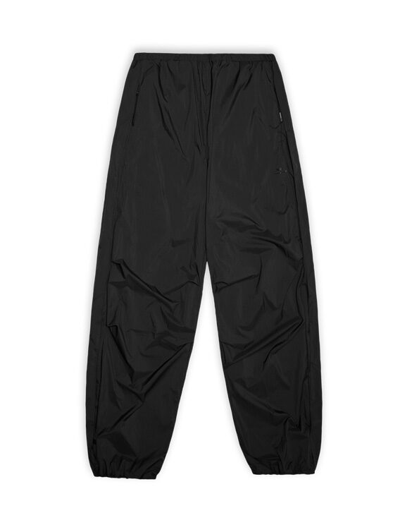 Rains 18490-01 Black Naha Pants Wide Black Men Women  Pants Pants Long pants