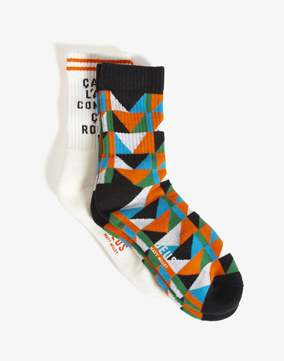 Deus Ex Machina Accessories Socks Matt Wiley Sock (2Pack) Multi DMF237135-2 Pack Multi