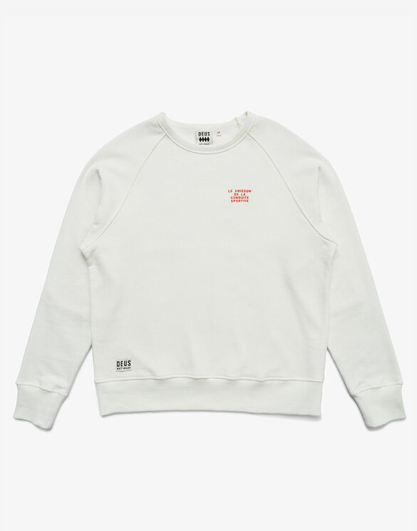 Deus Ex Machina Men Sweaters & hoodies No.52 Crew Vintage White DMF238070A-Vintage White