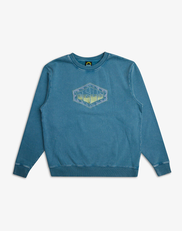 Deus Ex Machina Men Sweaters & hoodies Wavepool Acid Crew Maui Blue DMF238081-Maui Blue