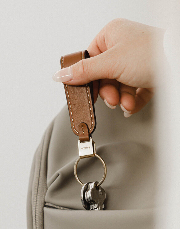 Loop Leather Caramel Võtmehoidja