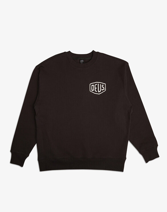Deus Ex Machina DMW238934-Anthracite } Oversized Venice Crew Anthracite Men Sweaters & hoodies