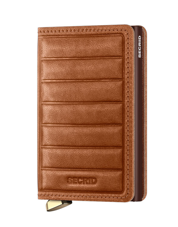 Secrid Accessories Wallets & cardholders Slimwallets Premium Slimwallet Emboss Lines Cognac SEl-Cognac