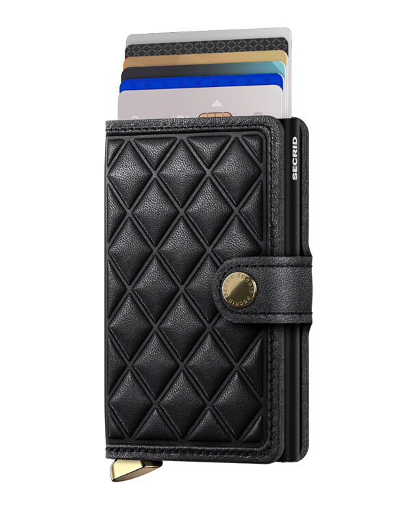 Secrid Accessories Wallets & cardholders Miniwallets Premium Miniwallet Emboss Diamond Black MEd-Black