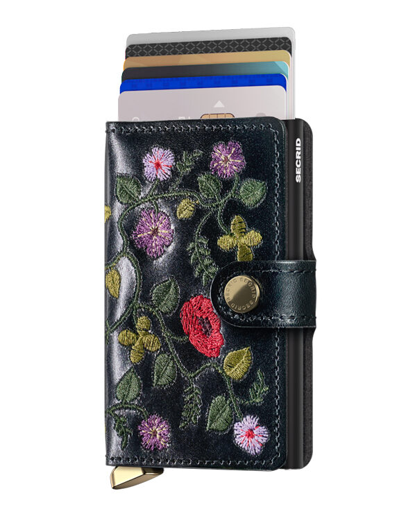 Secrid Accessories Wallets & cardholders Miniwallets Premium Miniwallet Stitch Floral Black Mst-Floral Black