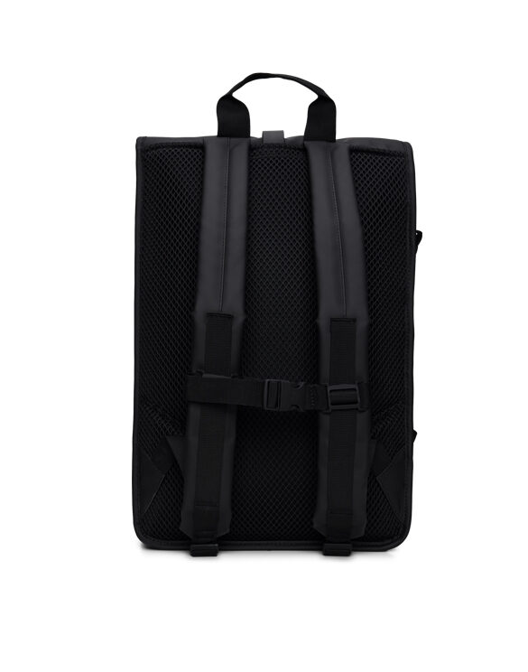 Rains 14590-01 Black Rolltop Rucksack Large Black Seljakott Aksessuaarid Kotid Seljakotid