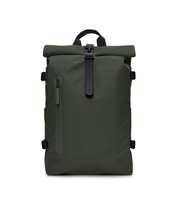 Rains 14590-03 Green Rolltop Rucksack Large Green Accessories Bags Backpacks