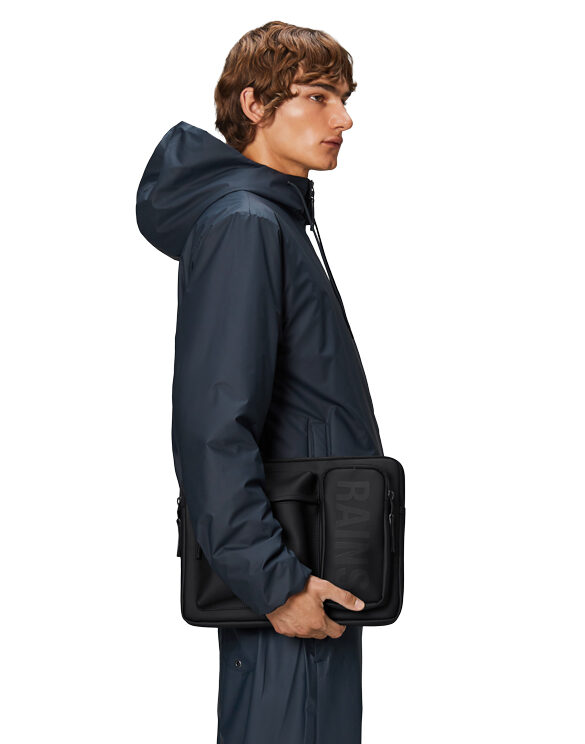 Rains 16660-01 Black Texel Laptop Case 13"/14" Black Sülearvuti Ümbris Aksessuaarid Kotid Sülearvuti kotid