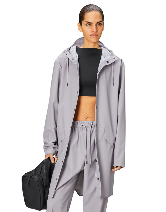 Rains 12020-11 Flint Long Jacket Flint Vihmajakk Mehed Naised Ülerõivad  Vihmajakid