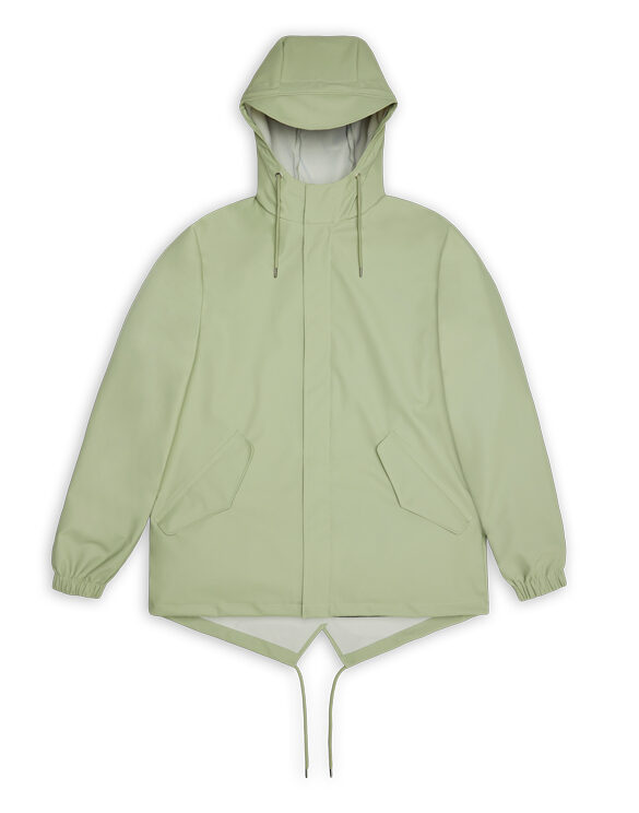 Rains 18010-08 Earth Fishtail Jacket Earth Men Women  Outerwear Outerwear Rain jackets Rain jackets