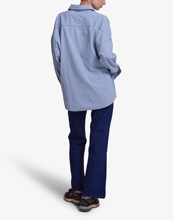 Deus Ex Machina Naised Pluusid ja topid Wenders Light Wash Chambray Särk DLP245340-Light Wash Chambray