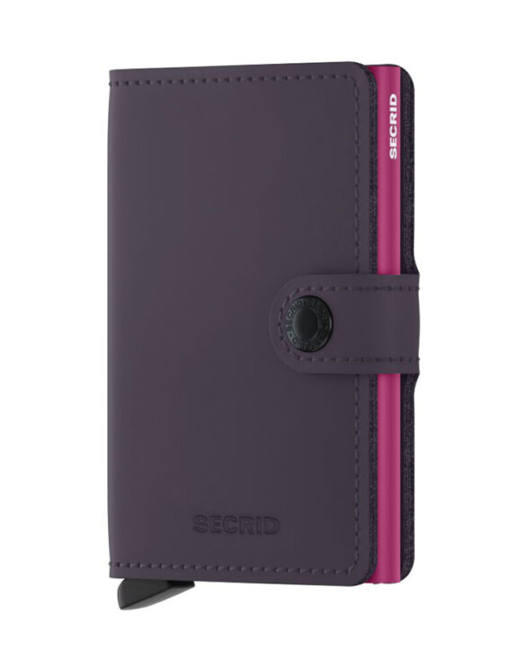 Secrid Accessories Wallets & cardholders Miniwallets Miniwallet Matte Dark Purple-Fuchsia MM-Dark Purple-Fuchsia
