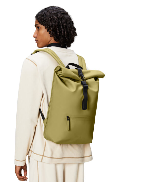 Rains 13320-44 Khaki Rolltop Rucksack Khaki Seljakott Aksessuaarid Kotid Seljakotid