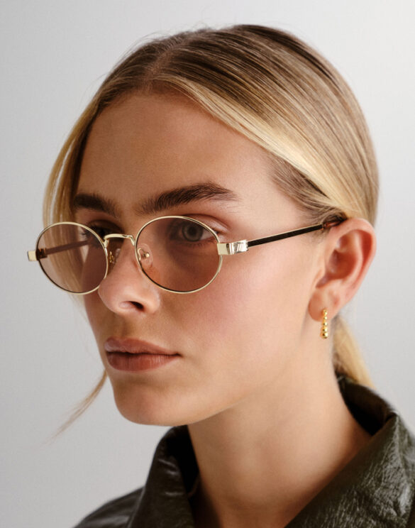Le Specs Aksessuaarid Prillid Poseidon Deux Gold/Tan Tint Päikeseprillid LSP2452453
