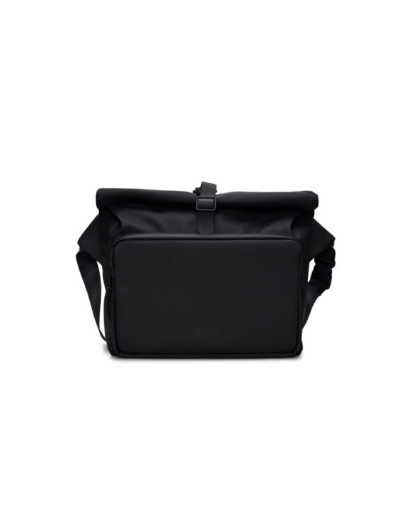 Rains 14570-01 Black Rolltop Commuter Bag Black Accessories Bags Shoulder bags