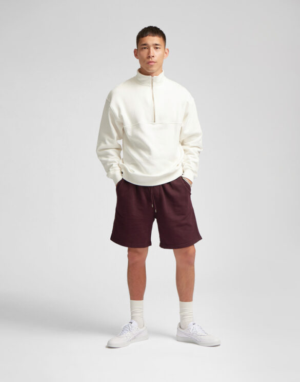 Colorful Standard Men Sweaters & hoodies Organic Quarter Zip Optical White CS1014-Optical White