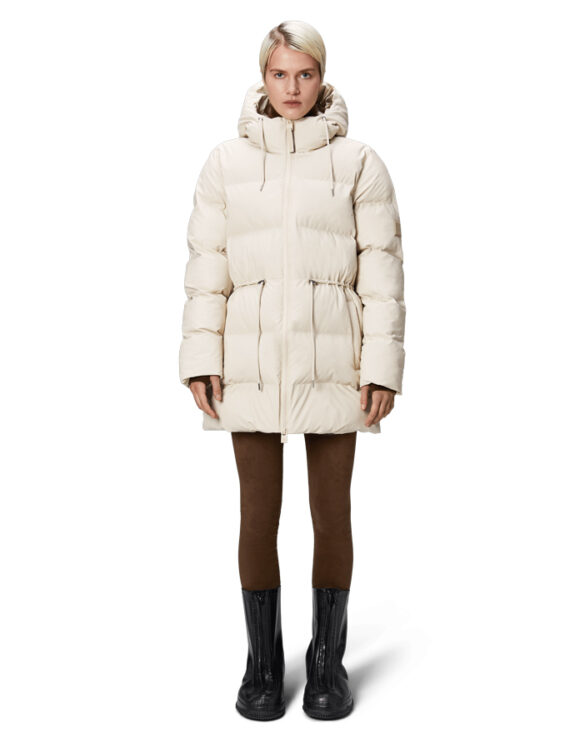 Rains 15160-26 Dune Alta Long Puffer String W Jacket Dune Talvejope Naised  Ülerõivad  Talvemantlid ja -joped