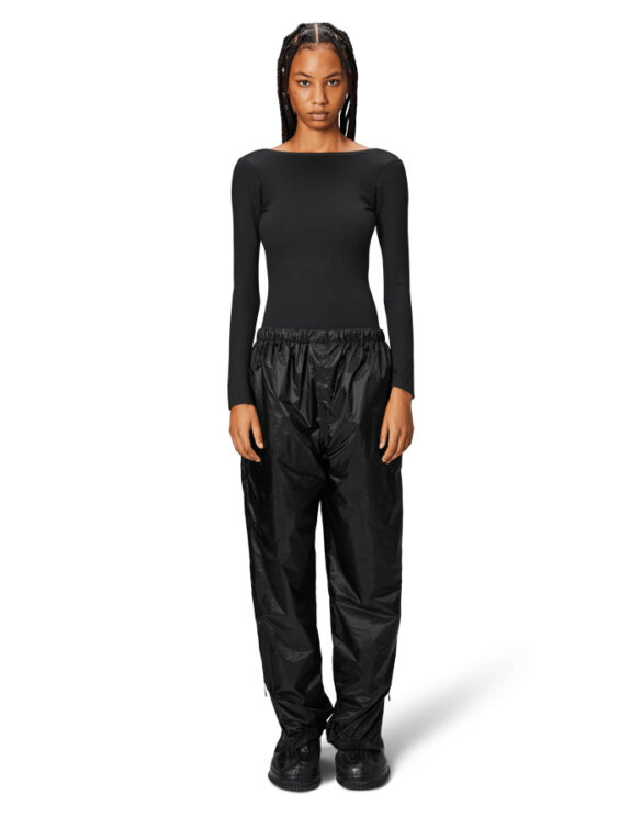 Rains 15980-01 Black Kauto Pants Regular Black Voodriga Vihmapüksid Mehed Naised Püksid  Pikad püksid