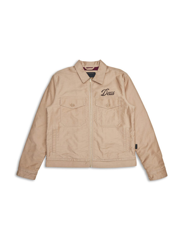Deus Ex Machina Men Jackets Ride Out Work Jacket Khaki DMF246558-KHK