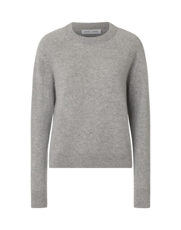 Samsøe Samsøe Women Sweaters & Hoodies Boston O-Neck Sweater Grey Melange F15322154-Grey Melange