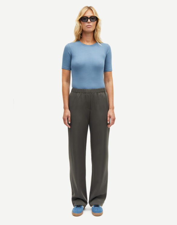 Samsøe Samsøe Women Pants Hoys Straight Pants Beluga F16304674-Beluga