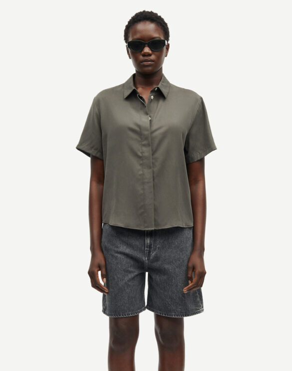 Samsøe Samsøe Women Blouses and tops Mina Ss Shirt Beluga F21200143-Beluga