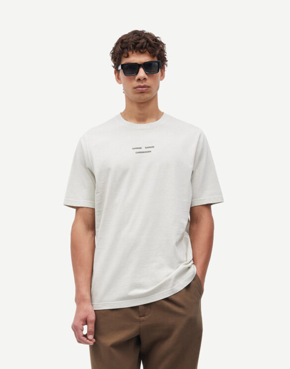 Samsøe Samsøe Men T-shirts Samarcus T-Shirt Moonstruck M25100034-Moonstruck