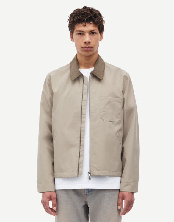 Samsøe Samsøe M25100022-Greige } Sarobin Z Jacket Greige Men Jackets