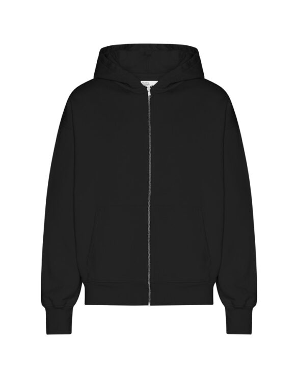 Colorful Standard Organic Oversized Zip Deep Black Pusa CS1016-Deep Black