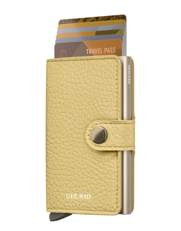 Secrid Accessories Wallets & cardholders Miniwallets Miniwallet Pebble Butter Yellow MPe-Butter Yellow