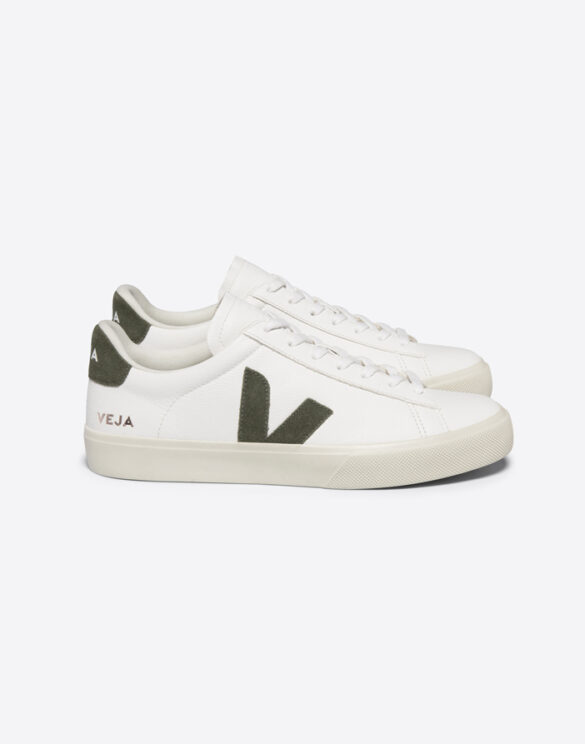 Veja Campo Leather White Khaki Sneakers