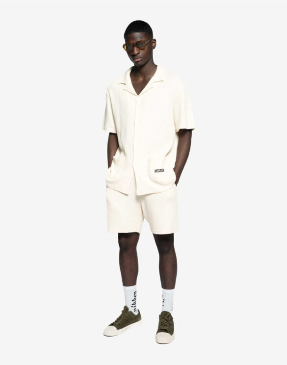 Nikben Men Pants Waffle Shorts Vanilla 6056-Vanilla