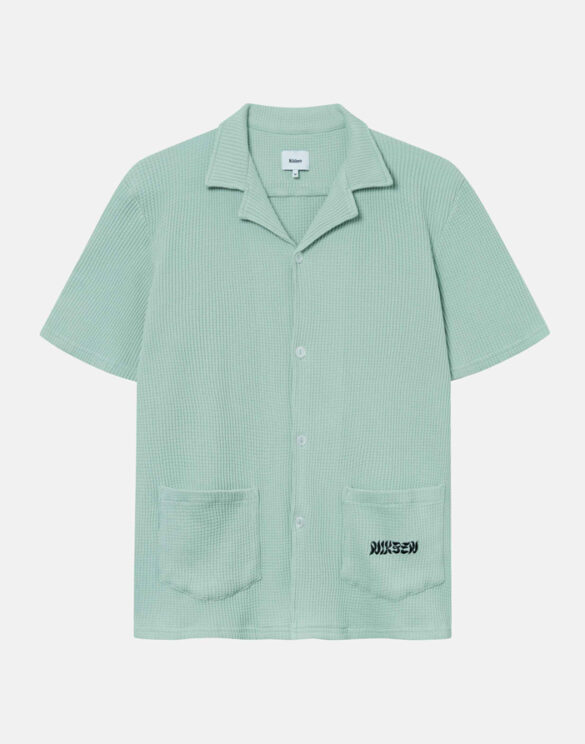 Nikben Men Shirts Waffle Havana Mint 6040-Mint