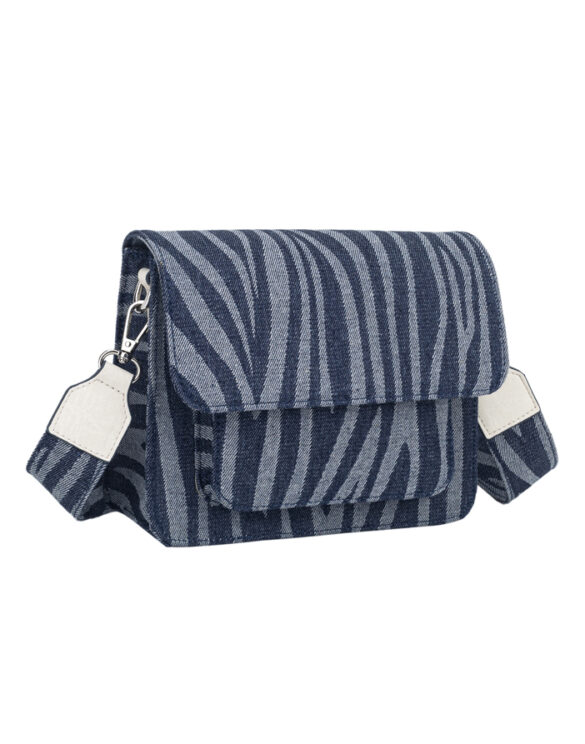 Hvisk Accessories Bags Crossbody bags Cayman Pocket Denim Navy Zebra 2502-013-102000